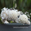 Solid Wedding tiara dotted with korean pearl pageant crown excellent crystal